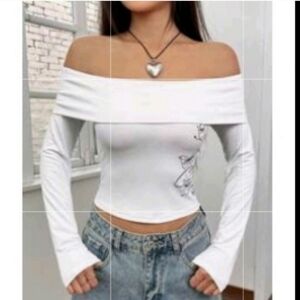 Chic Off-Shoulder White Crop Top